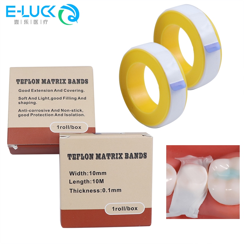 5m / cuộn Nha khoa Teflon Matrix Bands Nha khoa Tiêu hao trám Bảo vệ rào cản ướt của răng liền kề