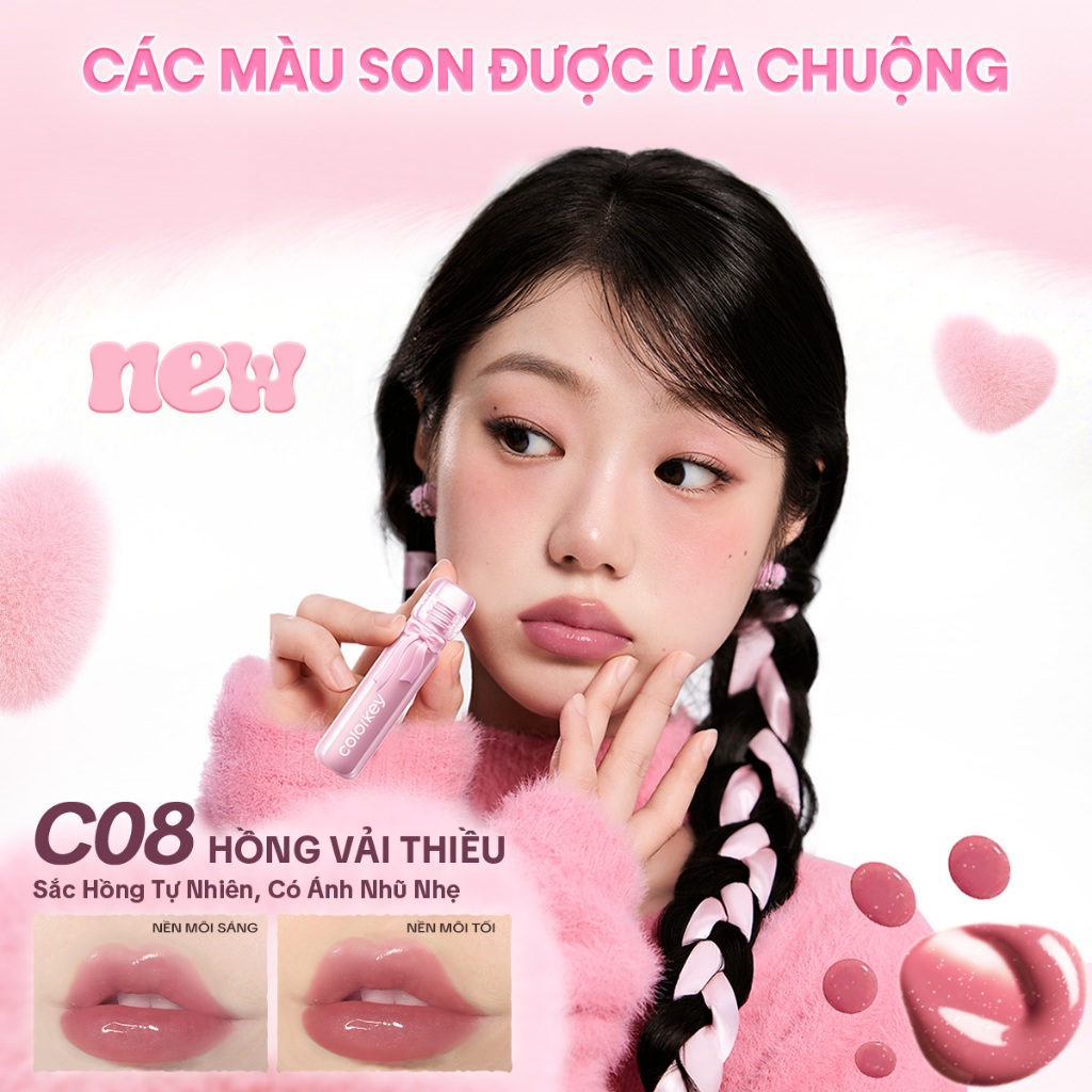 [PHIÊN BẢN GIỚI HẠN] Son Môi Lip Lacquer Colorkey Dưỡng Môi Mềm Mịn Căng Bóng 3ml | BigBuy360 - bigbuy360.vn