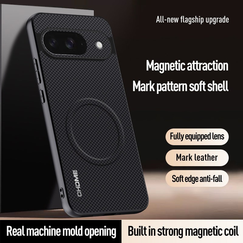 Ốp Lưng Cho Google Pixel 9 5G Pixel9 G2YBB GUR25 G1B60 Vỏ Điện Thoại Da Hấp Thụ Từ Tính Không Dây Sạ