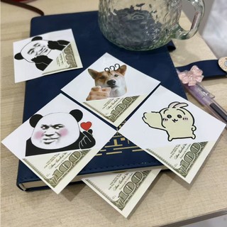 50 tờ / bộ $100 Vui Nhộn Đánh Dấu Trang Cá Tính Hoạt Hình Đánh Dấu Trang Cảm Xúc Đánh Dấu Trang Prank