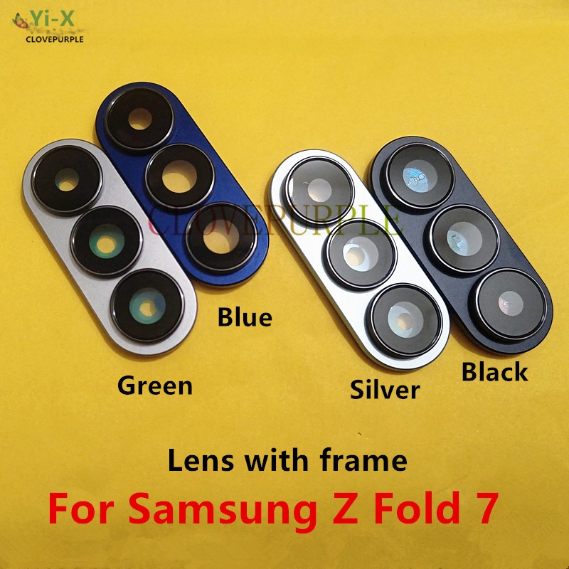 1 Chiếc Mặt Sau Camera Kính Ống Kính Có Khung Giá Đỡ Cho Samsung Z Fold 7 F966 Sửa Chữa Các Bộ Phận