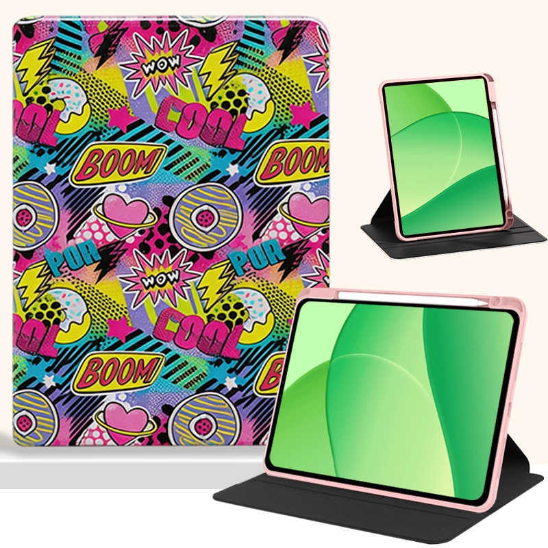 Dành Cho OPPO Pad SE11 '' OPD2417 OPD2420 OPD2419 2025 Vỏ Máy Tính Bảng Hoạt Hình Acrylic 360° Khe c