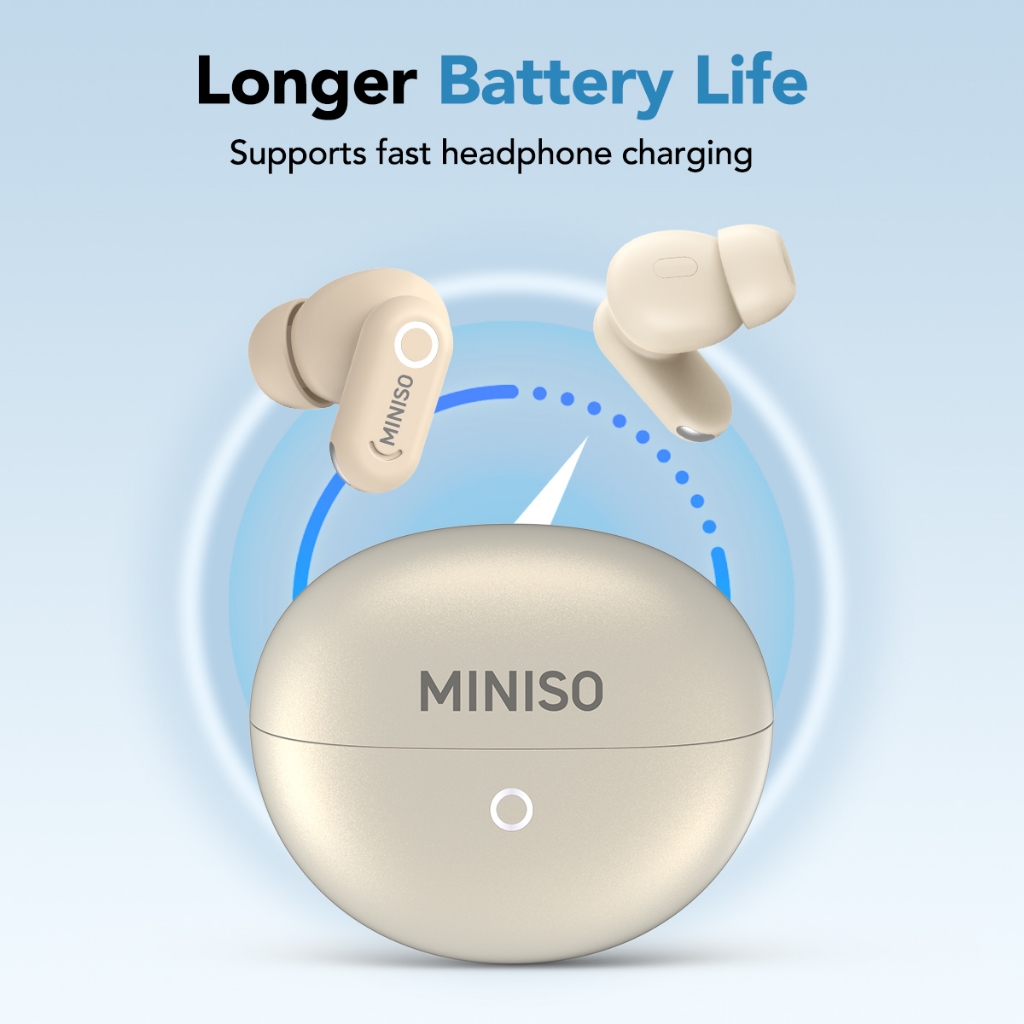 MINISO MS122 Tai Nghe Bluetooth Không Dây Chính Hãng Giảm Tiếng Ốn Siêu Nhẹ Pin 40H Gaming Thể Thao | BigBuy360 - bigbuy360.vn