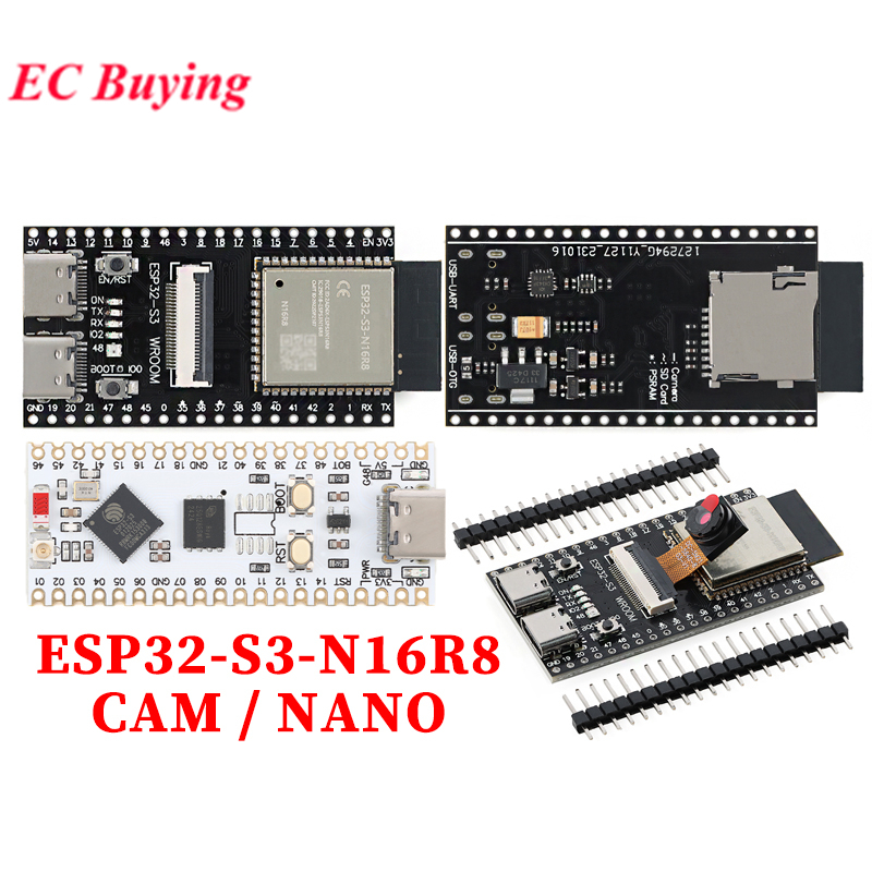 ESP32 S3 N16R8 Module CAM Board NANO Dev Board WiFi Ble 5.0 Dual Core MCU OV2640 OV5640