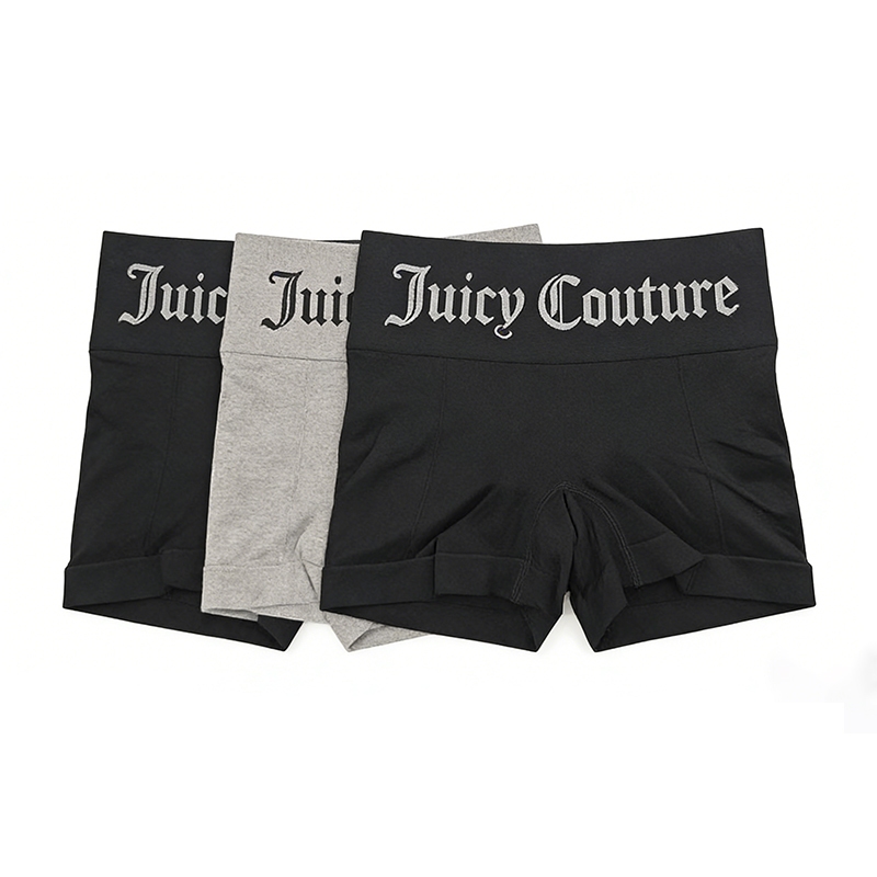 Juicy Couture 3 Chiếc Cao Cấp Liền Mạch Biker Quần Short Nữ Cotton Co Giãn Quần Lót Tập Yoga Chống C