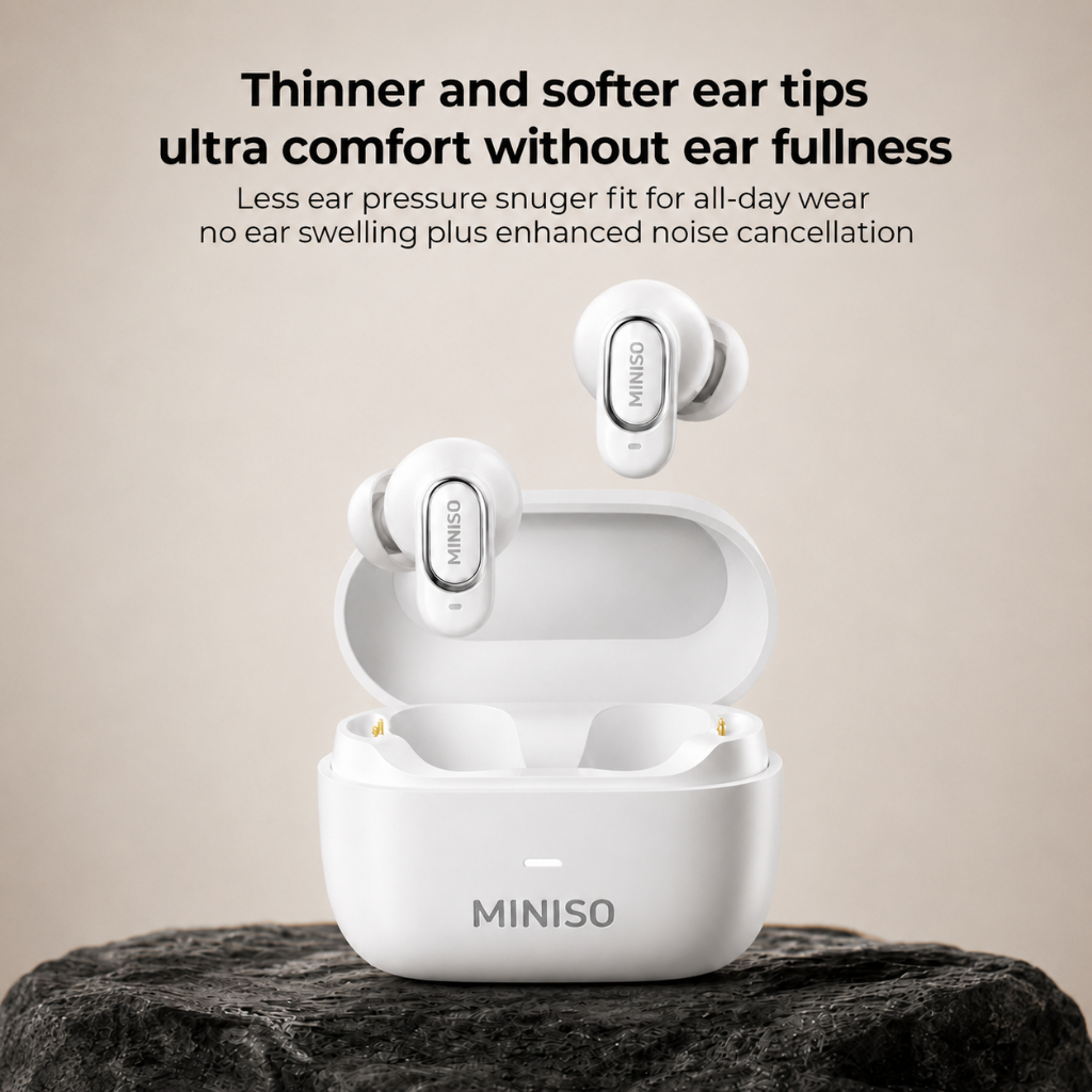 MINISO MS130 Tai nghe nhét tai Bluetooth 6.0 Tai nghe Bluetooth không dây Âm thanh HiFi Đàm thoại HD TWS Chống ồn Ghép nối nhanh Tích hợp Micro | BigBuy360 - bigbuy360.vn
