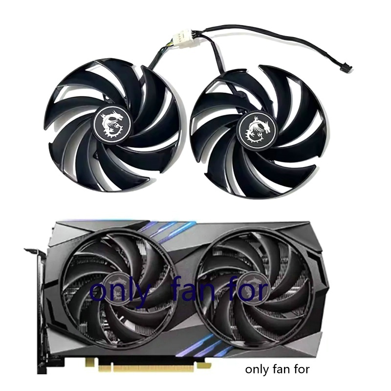 95MM PLD10010S12HH RTX 4060 4060Ti GPU Quạt Làm Mát Cho MSI RTX 4060 RTX 4060Ti Chơi Game X Card Đồ 