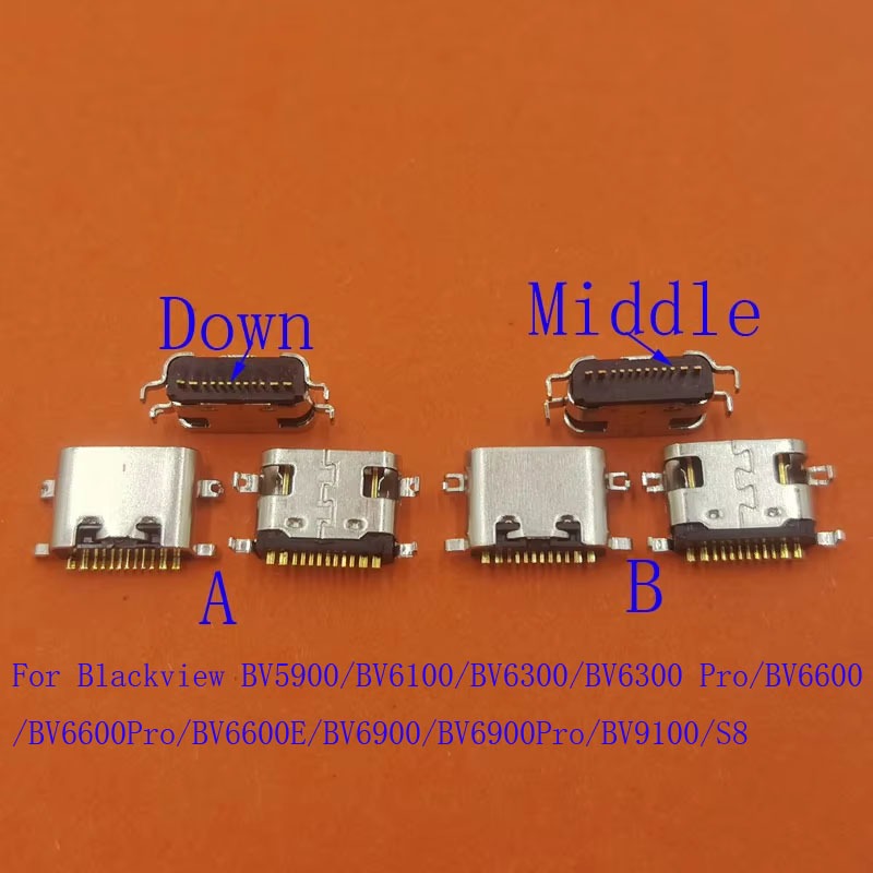 10-50 Cái Đầu Nối Cắm USB Cho Blackview BV5900 BV6900 Pro BV6600E BV6600 BV9100 BV6100 BV6300 S8 Sạc