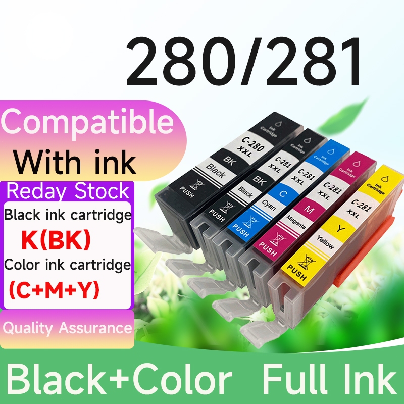 Hộp mực tương thích cho máy in Canon TS702, TR7520, TR8520, TS6120, 280 và 281.