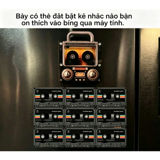 JAY CHOU NFC Cassette Nhạc Bất kỳ bài hát Tủ Lạnh Nam Châm Vintage Không Dây Máy Nghe Nhạc Tùy Chỉnh Bài Hát Hình Ảnh Sáng Tạo Quà Tặng Sinh Nhật