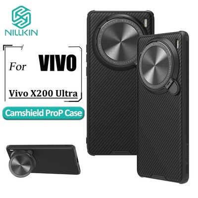 Nillkin Flip Cover Camera Stand Case Cho Vivo X200 Ultra Ốp Điện Thoại Flip-Style Lens Bảo Vệ Mặt Sau