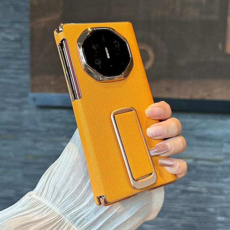 Ốp Da Sang Trọng Cho Huawei Mate XT XT Ultimate Dây Đeo Tay Bảo Vệ Flip Chống Rơi