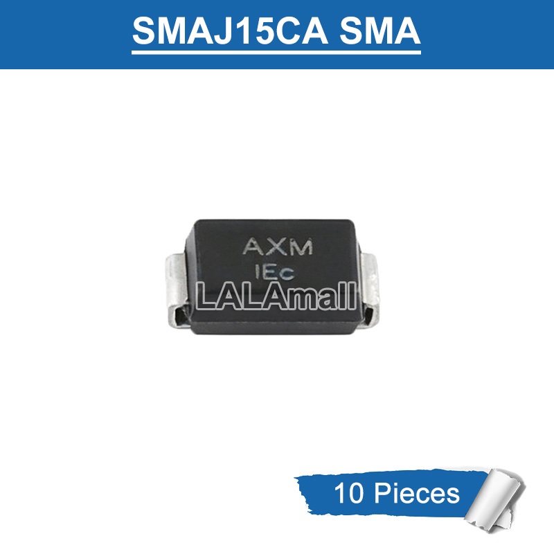 10 Chiếc SMAJ15CA Đánh Dấu AXM SMA 15V SMD TVS Diode Mới Chính Hãng