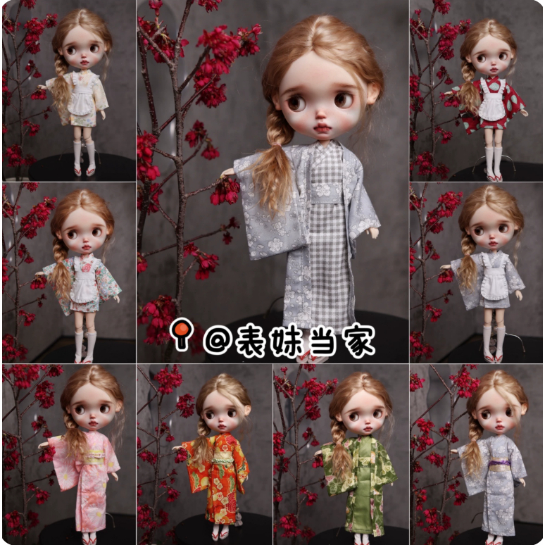 Ob24 Doll blythe Little Ragdoll Kimono Yukata Series