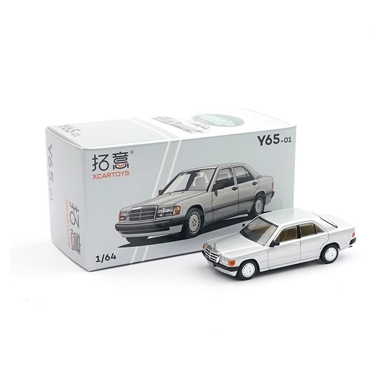 Tuoyi 1: 64 Benz 190E Mô Phỏng Hợp Kim Xe Mô Hình Bộ Sưu Tập Đồ Trang Trí Y65-01