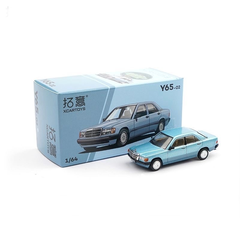 Tuoyi Xcartoys 1: 64 Mercedes-Benz 190E Mô Phỏng Hợp Kim Xe Mô Hình Bộ Sưu Tập Đồ Trang Trí Y65-02
