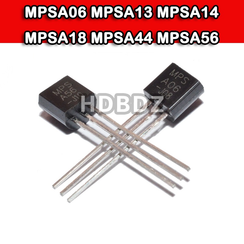 20~50PCS MPSA06 MPSA13 MPSA14 MPSA18 MPSA44 MPSA56 TO-92 Triode IC A06 / A13 / A14 / A18 / A44 / A56