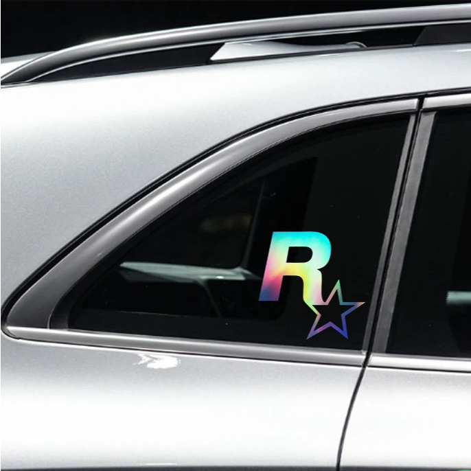 Nhãn dán Decal ô tô Rockstar R star JDM GTA5 13 cm