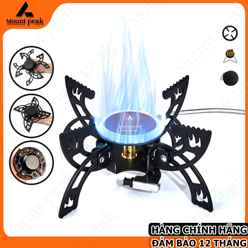 bếp ga mini gấp gọn,mount peak,Bếp Ga Mini Dã Ngoại,BBQ Cắm Trại,3800W