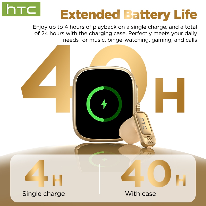 HTC NE72 Tai nghe Bluetooth 6.0 AI Dịch thuật, tai nghe thể thao không dây HIFI | BigBuy360 - bigbuy360.vn