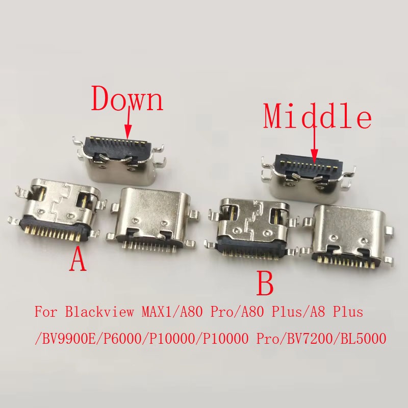 10-50 Cái Đầu Nối Cắm USB Cho Blackview P6000 P10000 Pro MAX 1 A80 A8 Plus BV9900E BL5000 Đế Sạc Loạ