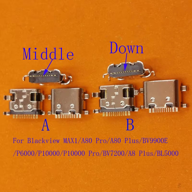 10-100 Cái Đầu Nối USB Cắm Cho Blackview BV9900E BL5000 P6000 P10000 Pro MAX 1 A80 A8 Plus Sạc Loại 