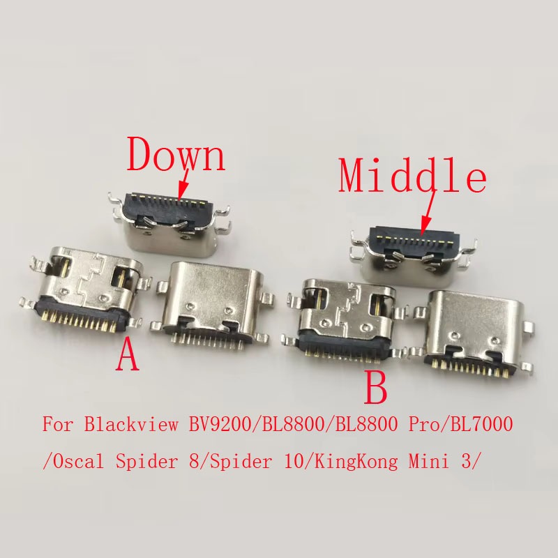 10-50 Cái Đầu Nối USB Cắm Cho Blackview BV9200 BL8800 Pro Scal Spider 8 10 KingKong Mini 3 BL7000 Sạ
