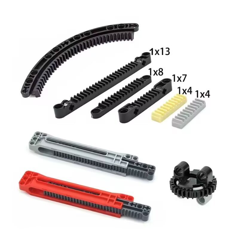 MOC Công Nghệ Miếng Khối Xây Dựng 3743 87761 64781 6630 Vòng Răng Thanh 24121 Trẻ Em Lắp Ráp Phụ Kiệ