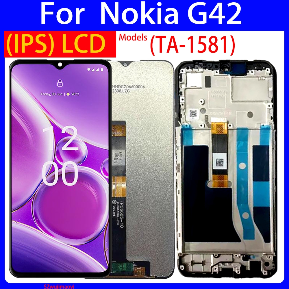 6.56 "Chất Lượng Cao Cho Nokia G42 TA-1581 Màn Hình LCD Bộ Số Hóa Màn Hình Cảm Ứng Lắp Ráp Thay Thế 