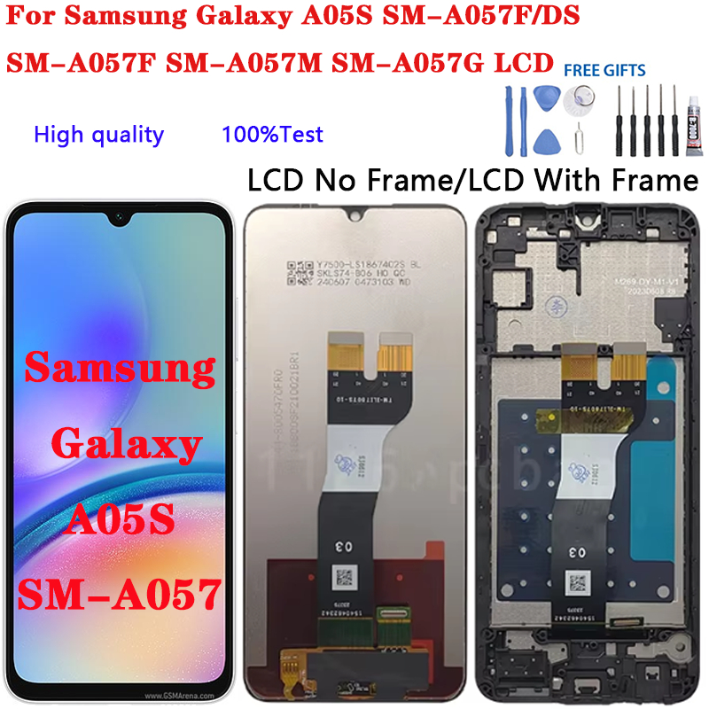 Dành Cho Samsung Galaxy A05S SM-A057F / DS SM-A057F SM-A057M A057G Màn Hình LCD Bộ Số Hóa Màn Hình C