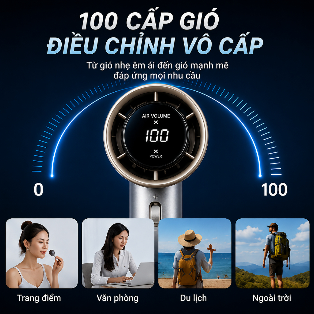 Sorf A18 Pro - Quạt Cầm Tay & Để Bàn 2 Trong 1: Gió Mạnh, Chạy Êm, Làm Mát Nhanh Chóng | BigBuy360 - bigbuy360.vn