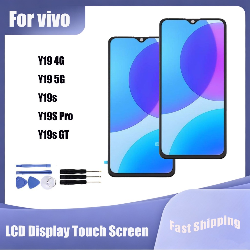 Dành Cho vivo Y19 4G Y19 5G Y19s Y19S Pro Y19s GT Màn Hình Hiển Thị LCD Bộ Số Hóa Cảm Ứng Thay Thế