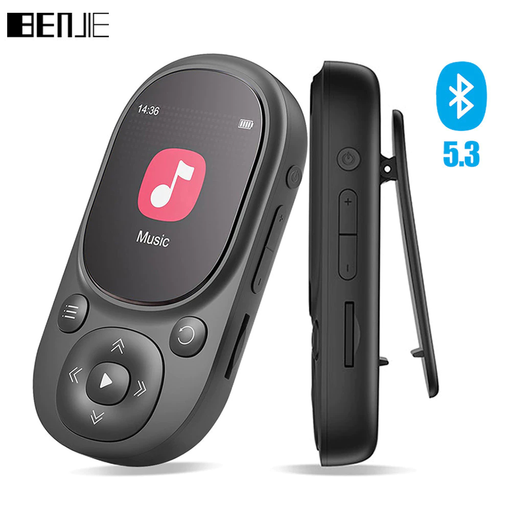 Máy nghe nhạc MP3 Bluetooth BENJIE A11 có kẹp nhạc thể thao Hifi Player 32GB