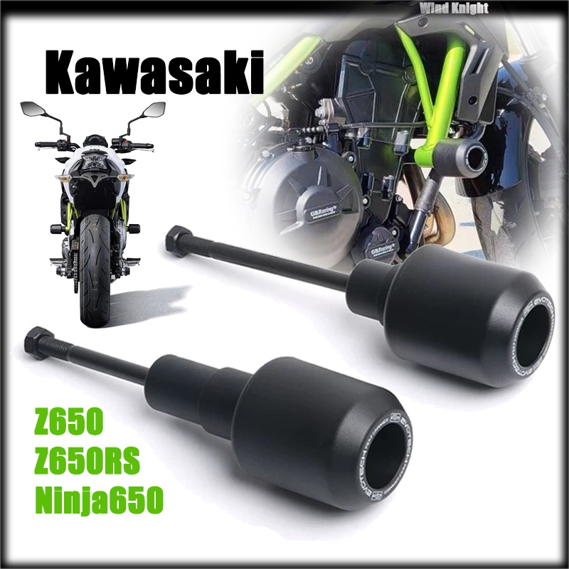 Dành Cho Kawasaki Z650 Z650RS Ninja650 Xe Máy Nhôm Trượt Xe Thân Thả Bảo Vệ Cản EP Evotech Ninja 650
