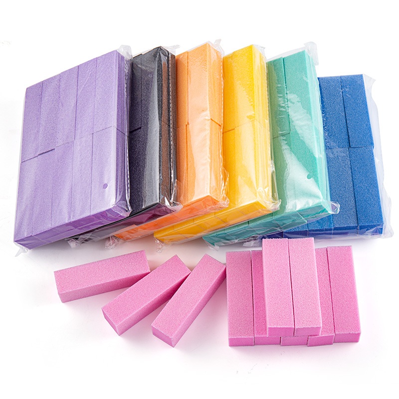 10 Cái / túi Nail Art Sanding Sponge Buffer Block Nail Art Tools