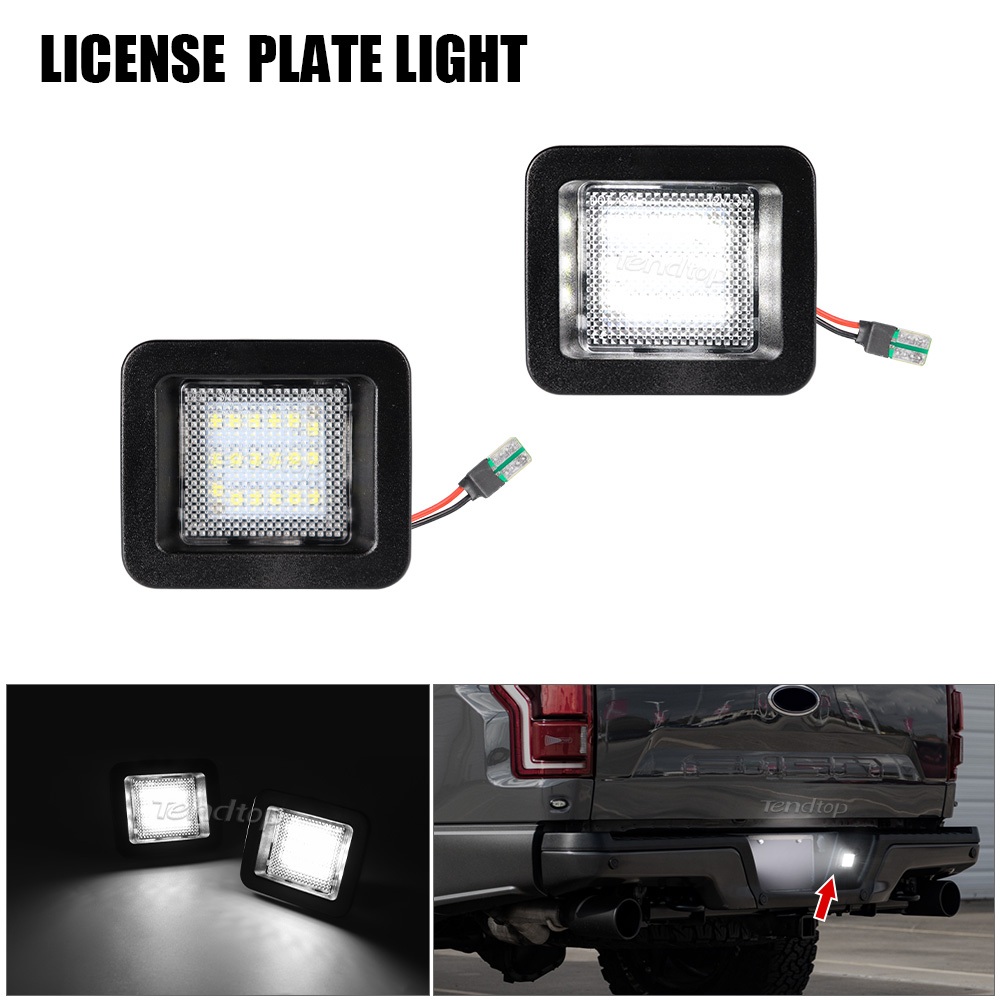 2 Chiếc Biển Số Đèn Đăng Ký Nhãn Đèn Cho Xe Ford F150 2015-2021 F150 Raptor 2017-2020