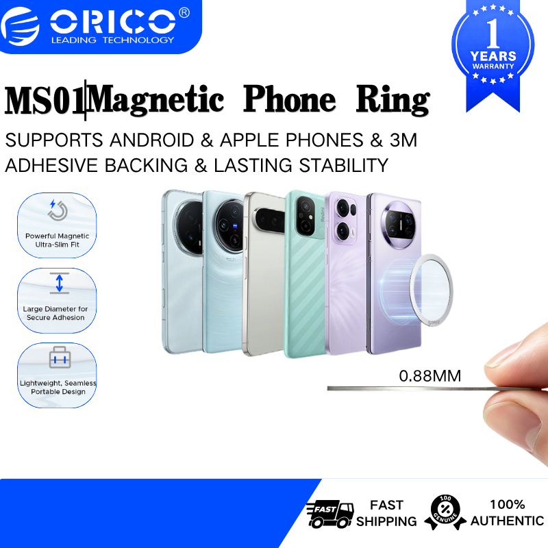 Orico từ tính magsafe ring 0.88MM hút nam châm cực mạnh vòng Kim Loại MagSafe Miếng Dán Vòng Kim Mag