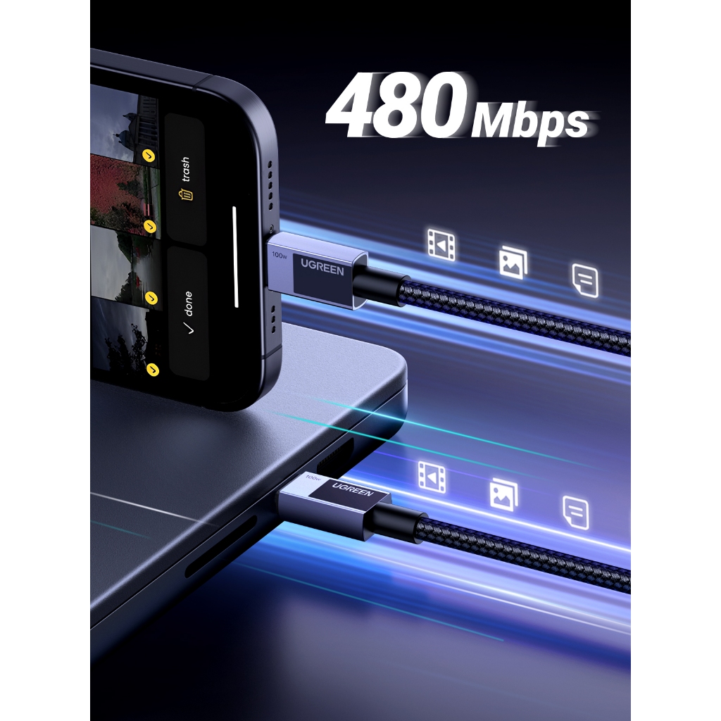 Cáp USB-C Sang USB-C UGREEN Phiên Bản Genshin Impact 100W Cable | BigBuy360 - bigbuy360.vn