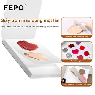 Bảng điểm màu hai mặt dùng một lần Giấy chống thấm nước Bảng điểm màu hỗn hợp Bảng kem nền Bảng điểm hỗn hợp