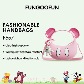 Túi đeo vai Disney & FUNGOFUN F557 Mickey One có dây đeo vai có thể điều chỉnh có nhiều màu sắc và không thấm nước Túi sức chứa lớn thời trang nhẹ
