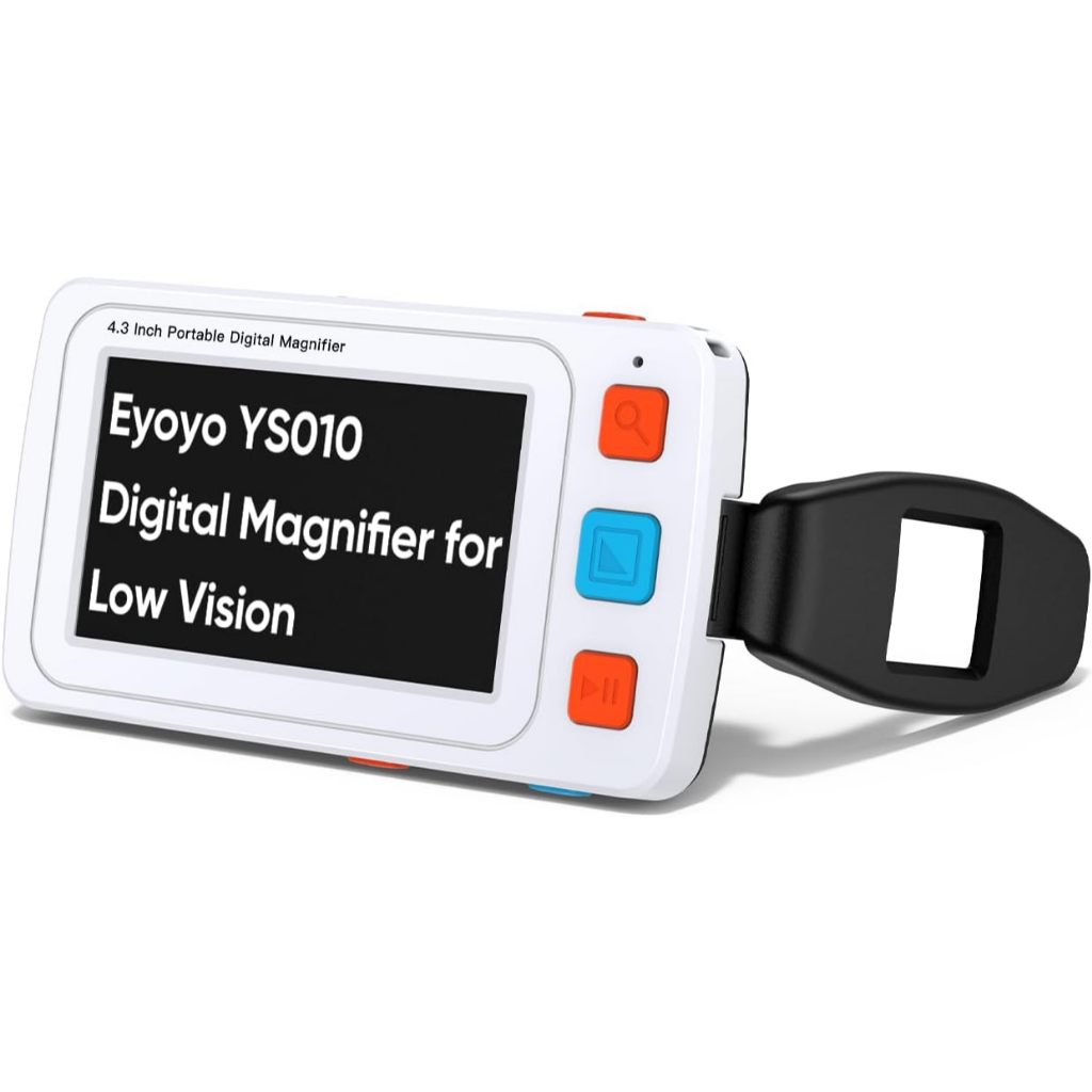 Eyoyo 4.3 "Có thể sạc lại 4X – 32X Zoom Kính lúp kỹ thuật số di động Video điện tử Hỗ trợ đọc sách T
