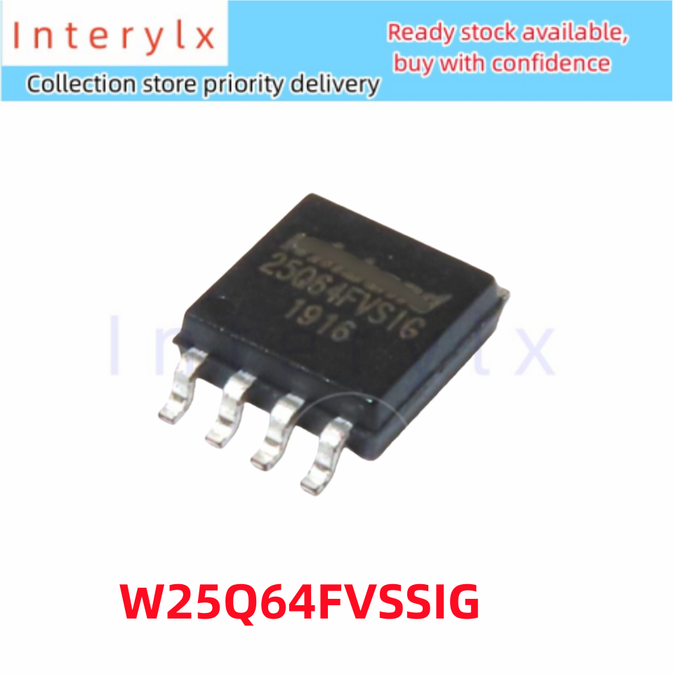 1 Cái / lốc W25Q64FVSSIG W25Q64 W25Q64FVSIG 25Q64FVSIG Bộ Nhớ IC Chip SOP-8 Huabon Patch
