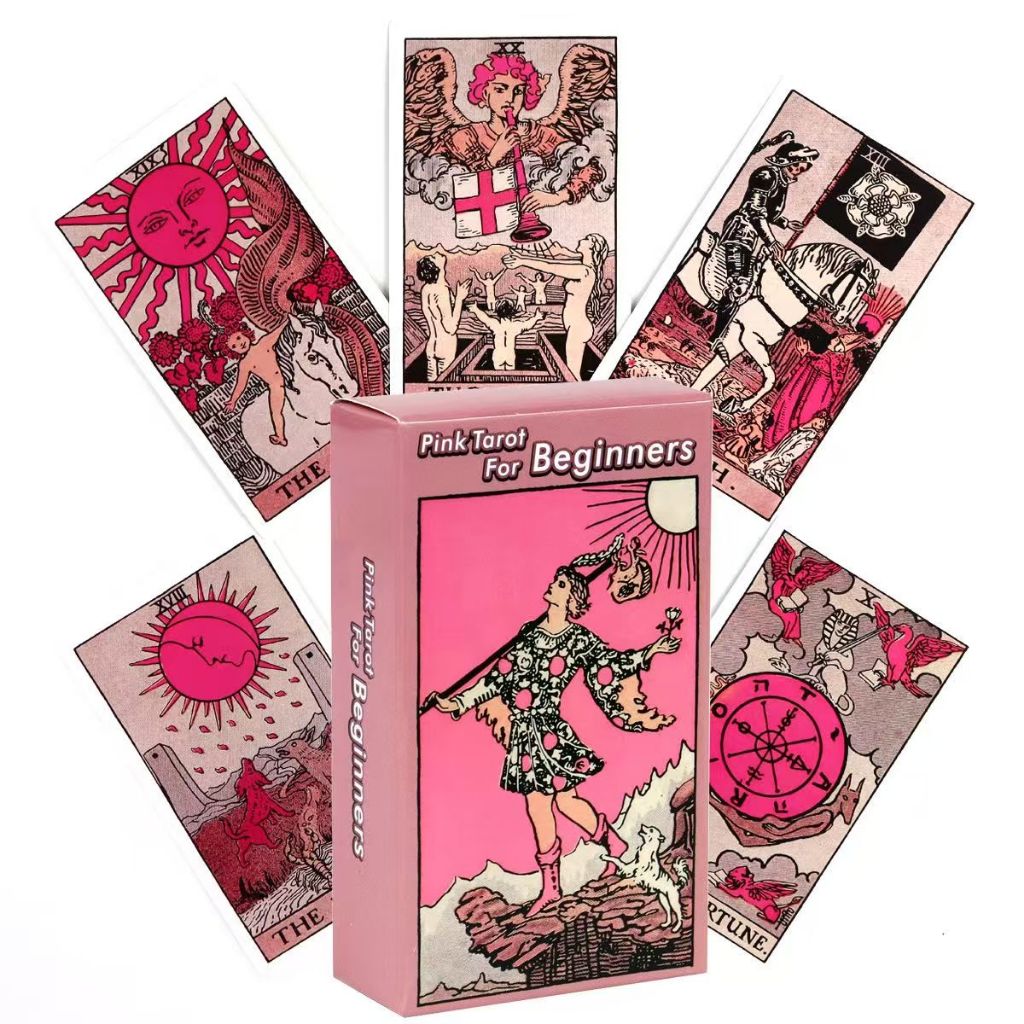 Pastel Main Body Tarot Beginner 's First Choice Waite Card Pink Girl Series Tarot Board Game Card