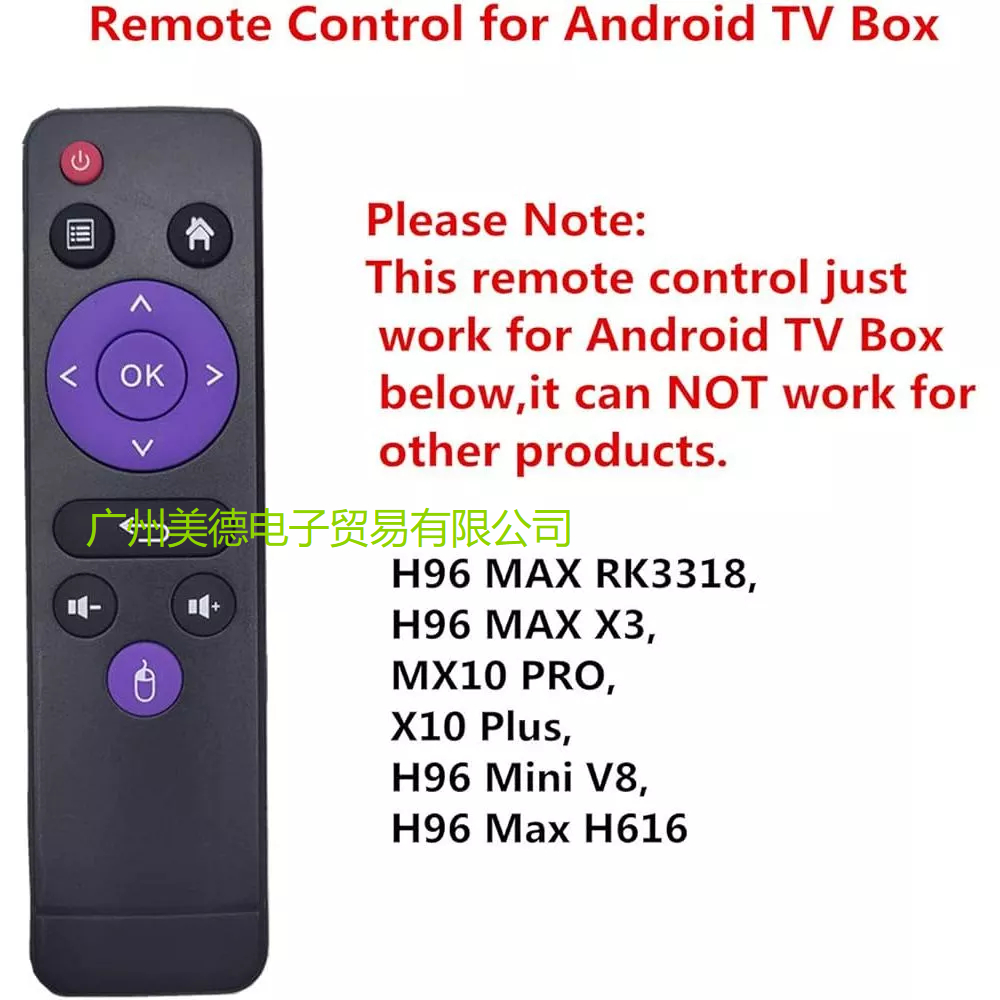 Bộ điều khiển thay thế H96 cho TV Box H96 MAX, H96 MAX X3, H96 Max H616, H96 Mini V8, MX10 PROO, X10