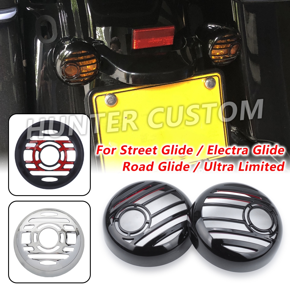 Xe máy 2 chiếc Đèn báo rẽ Ống kính cho Harley FLHTK FLTRK Road Glide / Street Glide / Ultra Limited 