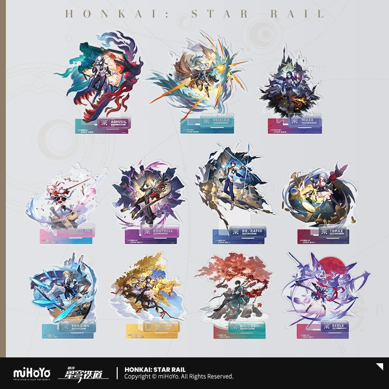 Sunsyea Honkai Star Rail Official Merch miHoYo Original Authentic XL Acrylic Đứng Huy Hiệu Dang Heng