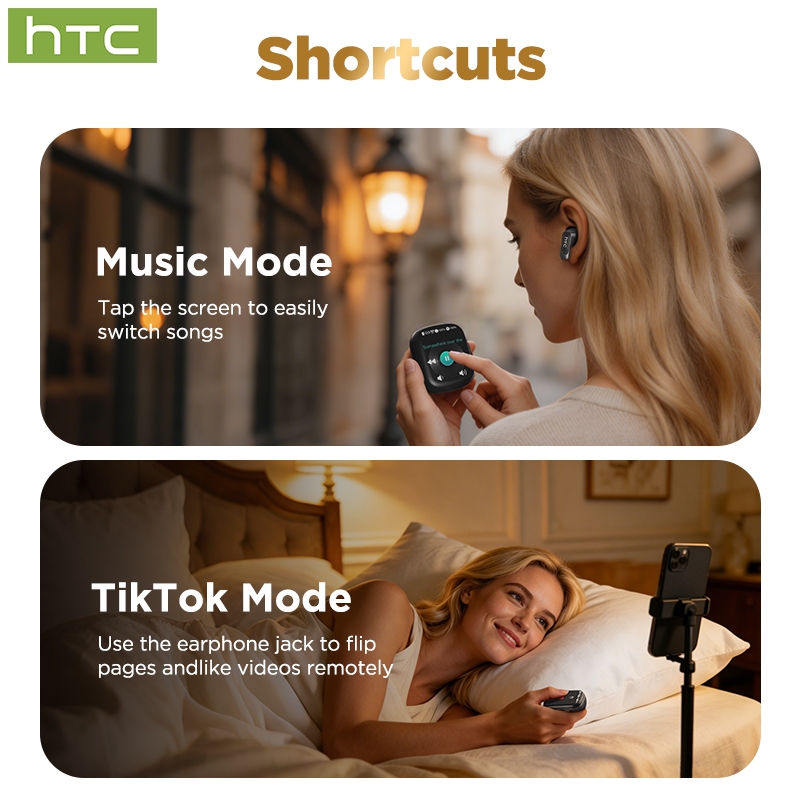 HTC NE72 Tai nghe Bluetooth TWS 6.0 — Điều khiển cảm ứng, Tuổi thọ pin 40 giờ, Chế độ chơi game, Hỗ trợ TikTok — Chống nước IPX5 — Nhẹ (3.6g) — Sạc nhanh | BigBuy360 - bigbuy360.vn