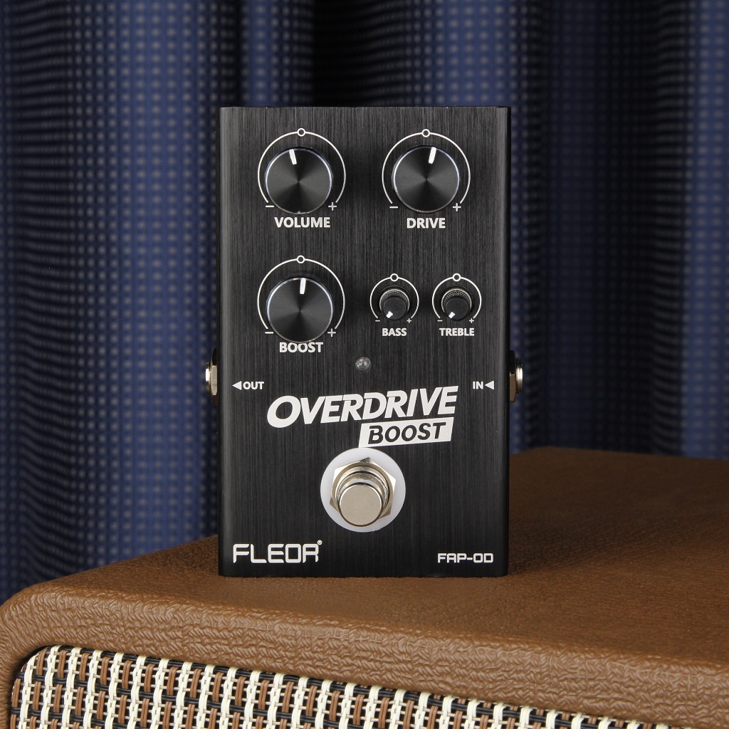 FLEOR FAP-OD Overdrive Boost Pedal Analog Tone True Bypass 5-Knob Điều khiển Overdrive Bàn đạp đàn G