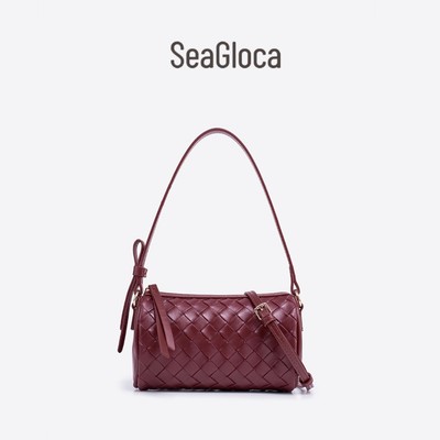 SeaGloca Túi đeo chéo bằng da mềm họa tiết Túi đeo chéo cổ điển hàng ngày cho phụ nữ 10003