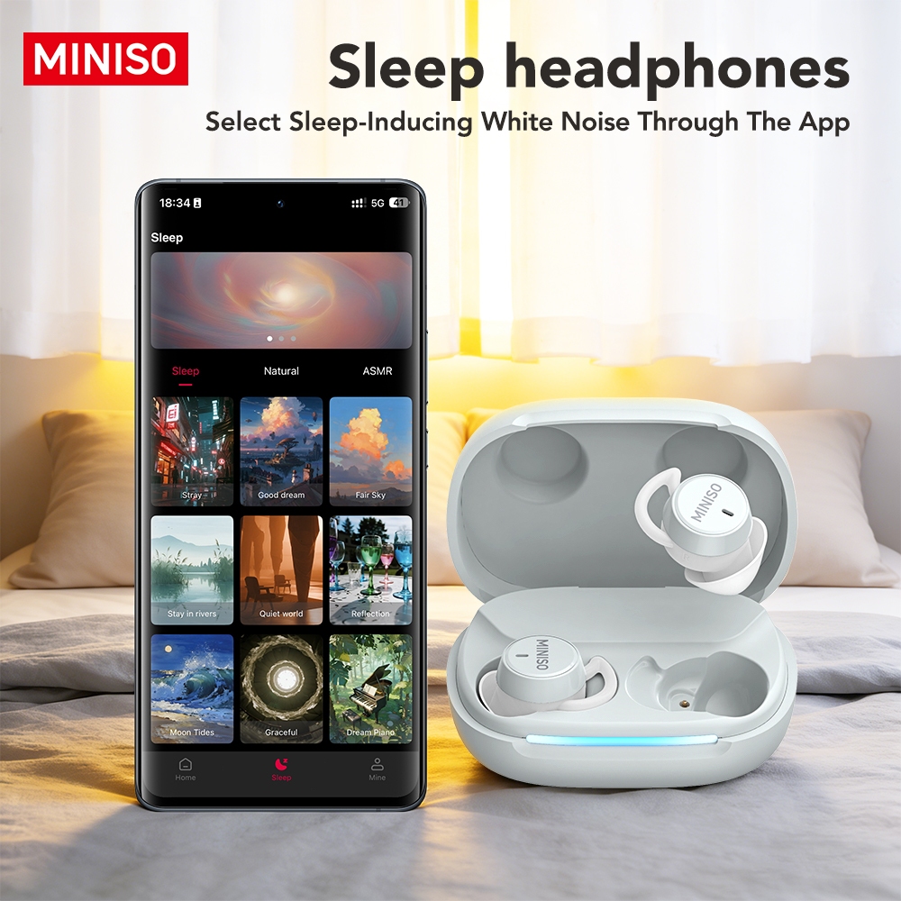 MINISO MS217 Tai nghe dịch thuật AI Tai nghe Bluetooth 6.0 Hỗ trợ dịch 134 ngôn ngữ Chống ồn ENC Micro thu âm trong trẻo Chống nước IPX5 Âm thanh Hi-Fi Độ trễ thấp Tai nghe chuyên dụng cho Gaming | BigBuy360 - bigbuy360.vn